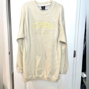 Yellow Colorado Lined Crewneck Sweatshirt Size: 2XL